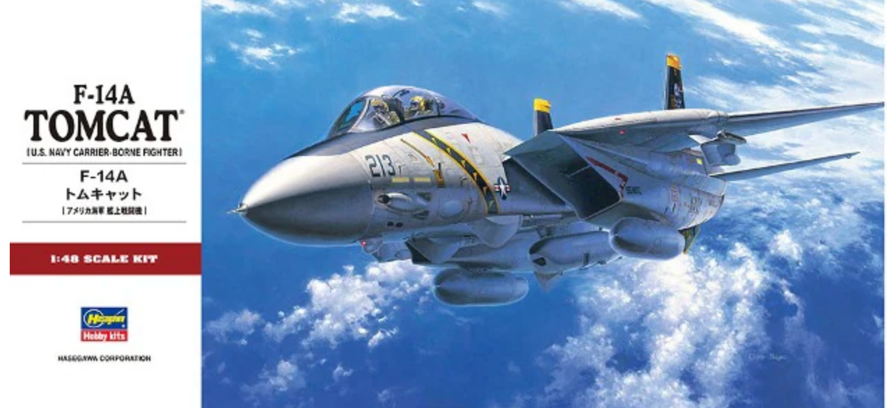 Hasegawa 7246 1/48 F-14A Tomcat USN Fighter Model Aircraft Kit