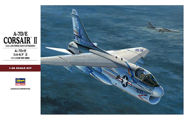Hasegawa 7247 1/48 A-7D/E Corsair II (U.S. Air Force / Navy Attacker) Model Kit