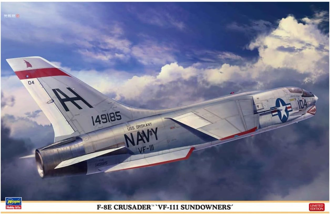 Hasegawa 7524 1/48 F-8E Crusader `VF-111 Sundowners´ Model Aircraft Kit