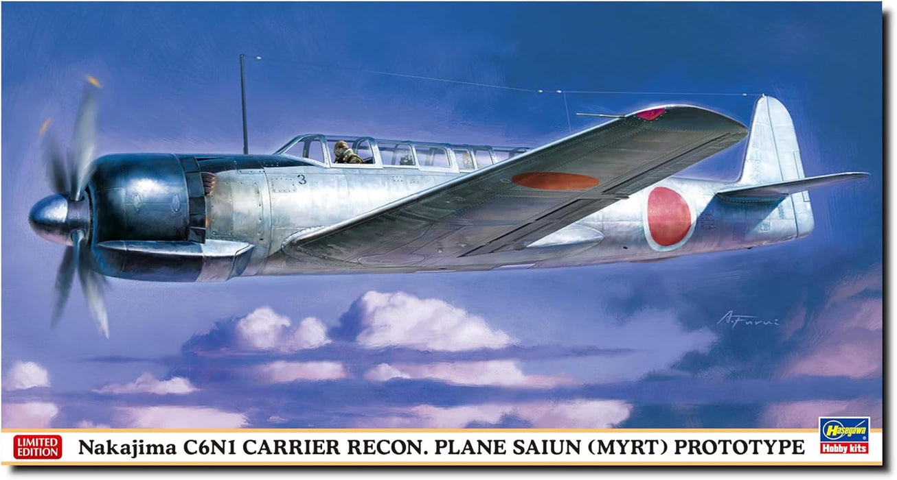 Hasegawa 7528 1/48 Nakajima C6N1 Carrier Recon. Plane Saiun (Myrt) Prototype Model Kit