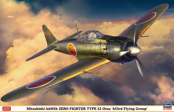 Hasegawa 8259 1/32 Mitsubishi A6M5b Zero Fighter Type 52 Otsu `653rd Flying Group´ Model Kit