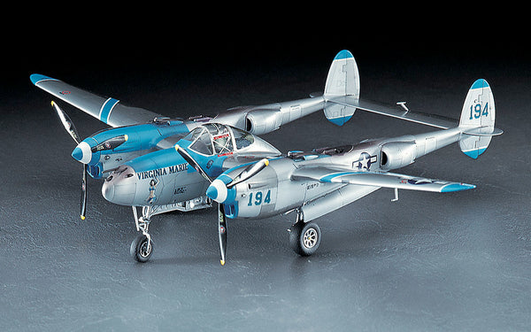 Hasegawa 9101 1/48 Lockheed P-38J Lightning 'Virginia Marie' Model Aircraft Kit