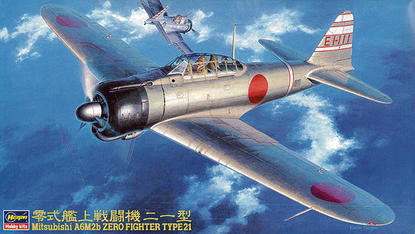 Hasegawa 9143 1/48 Mitsubishi A6M2b Zero Fighter Type21 Model Aircraft Kit