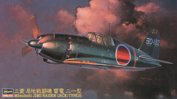 Hasegawa 9145 1/48 Mitsubishi J2M3 Raiden (Jack) Type21 Model Aircraft Kit