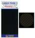 Hasegawa TF10 Carbon Finish 12 Coarse Mylar Foil 90mm x 200mm (Self Adhesive)
