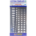 Hasegawa TP8 Trytool Cutting Template D (Square Oval + Hex Shapes)
