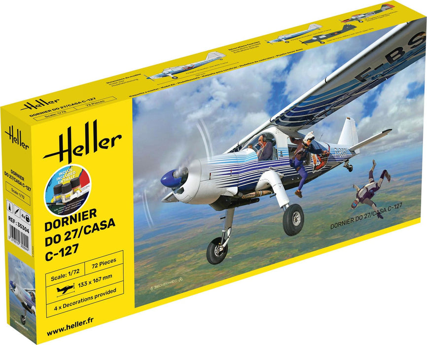 Heller 35304 1/72 Dornier Do 27/CASA C-127 Model Aircraft Starter Set Kit