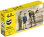 Heller 35323 1/35 French Tank Crew Figures Model Starter Set Kit