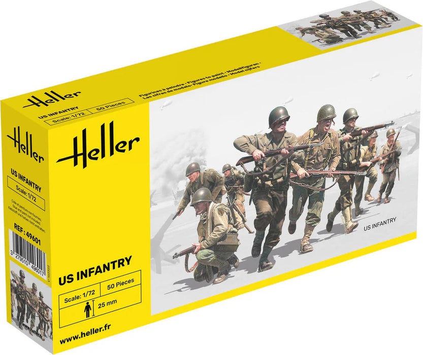 Heller 49601 1/72 WWII US Infantry Figures Model Kit