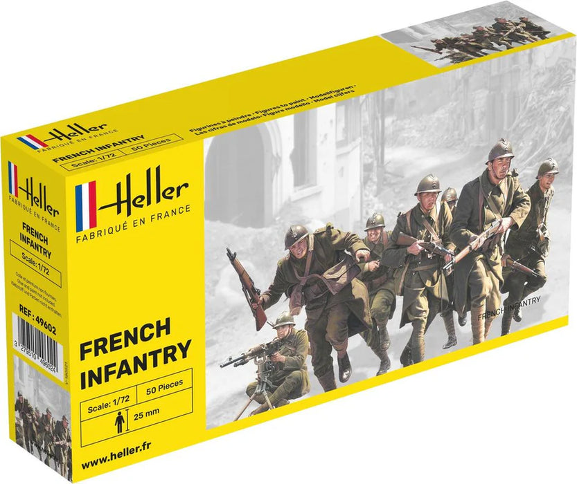 Heller 49602 1/72 WWII French Infantry Figures Model Kit