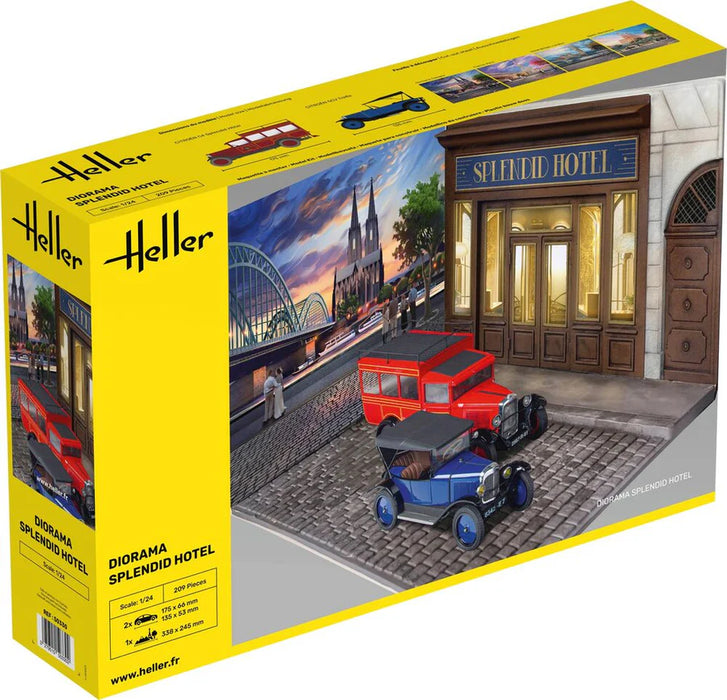 Heller 50330 1/24 Diorama Splendid Hotel Model Kit