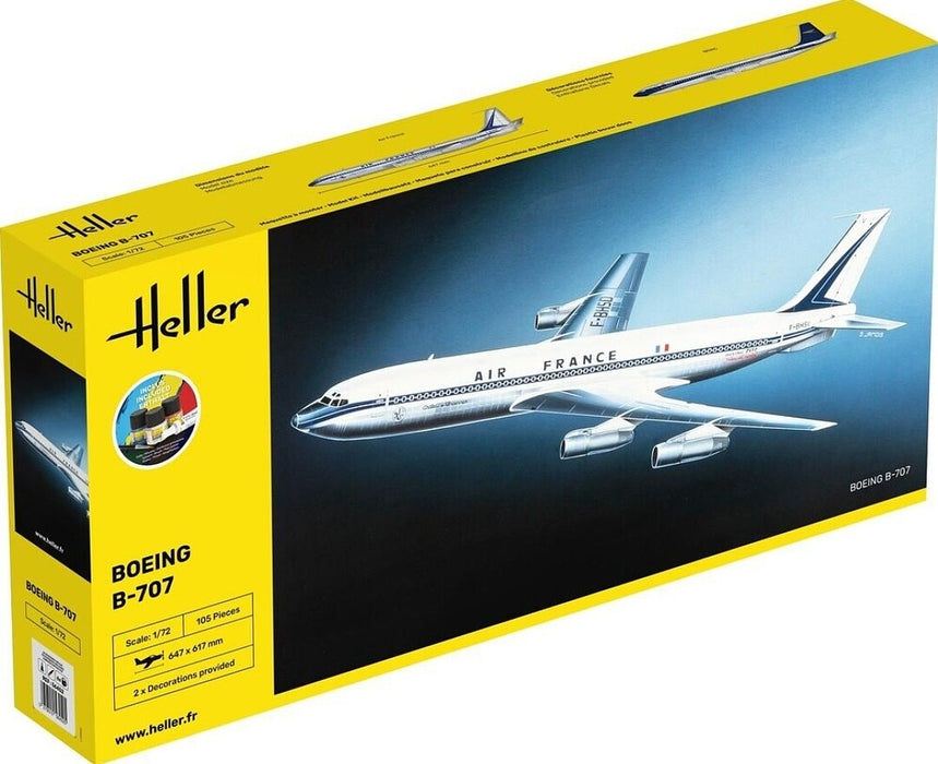 Heller 56452 1/72 Boeing B-707 Model Aircraft Starter Set Kit