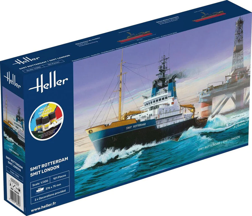 Heller 56620 1/200 SMIT Rotterdam / SMIT London Model Ship Starter Set Kit