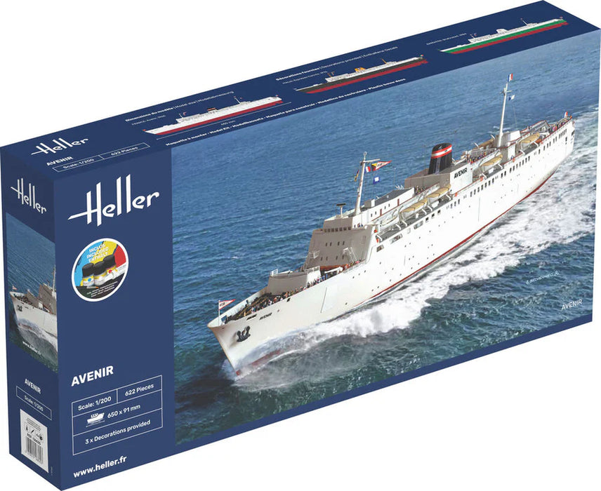 Heller 56625 1/200 Avenir Model Ship Starter Set Kit