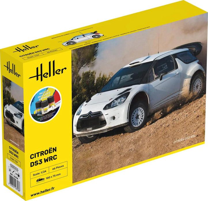 Heller 56758 1/24 Citroën DS3 WRC Model Starter Set Kit