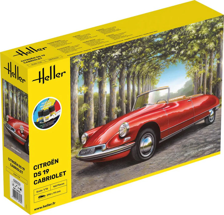 Heller 56796 1/16 Citroën DS 19 Cabriolet Model Starter Set