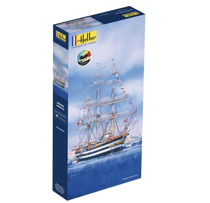 Heller 58807 1/100 Amerigo Vespucci Model Ship Starter Kit