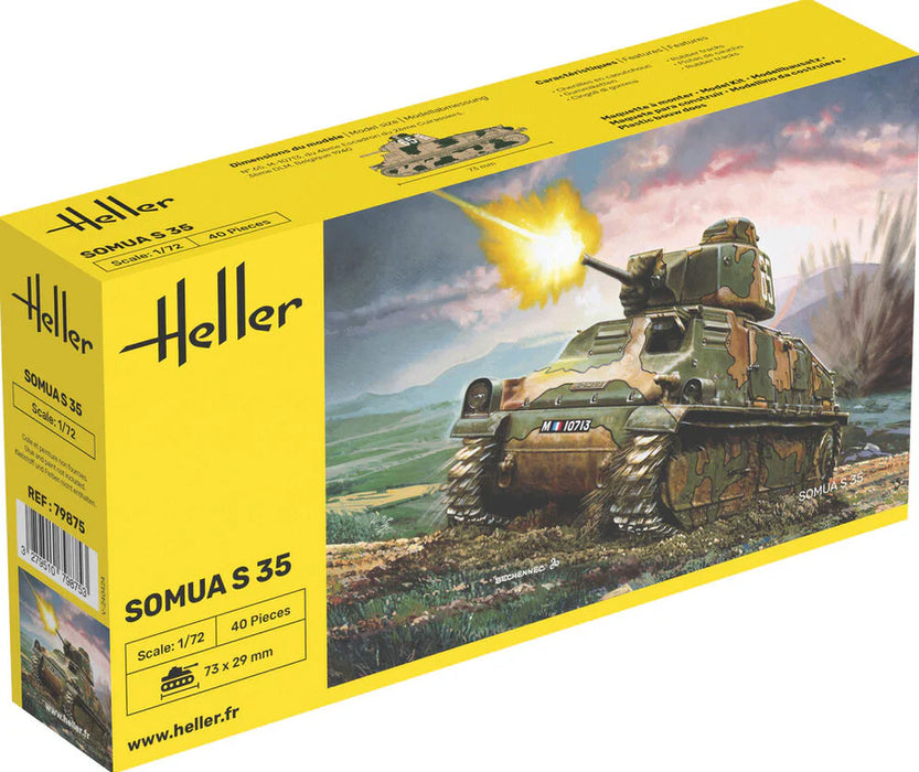 Heller 79875 1/72 Somua S35 Tank Model Kit