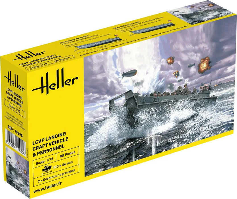 Heller 79995 1/72 LCVP Landing Craft Vehicle & Personal Model Kit