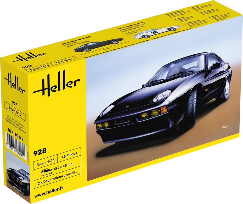 Heller 80149 1/43 Porsche 928 Car Model Kit