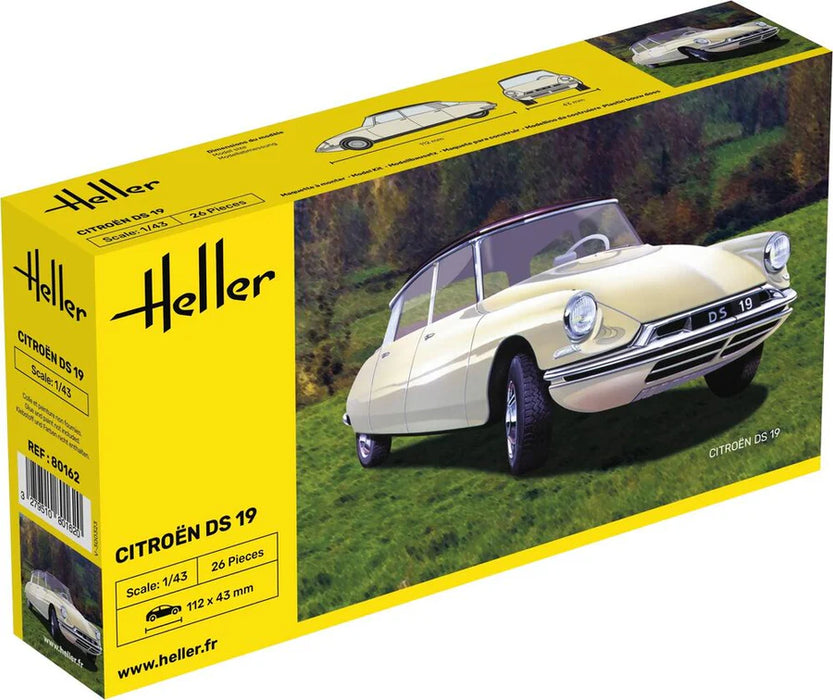 Heller 80162 1/43 Citroën DS 19 Car Model Kit