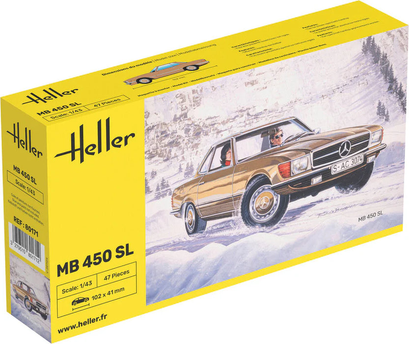 Heller 80171 1/43  Mercedes-Benz MB 450 SL Car Model Kit