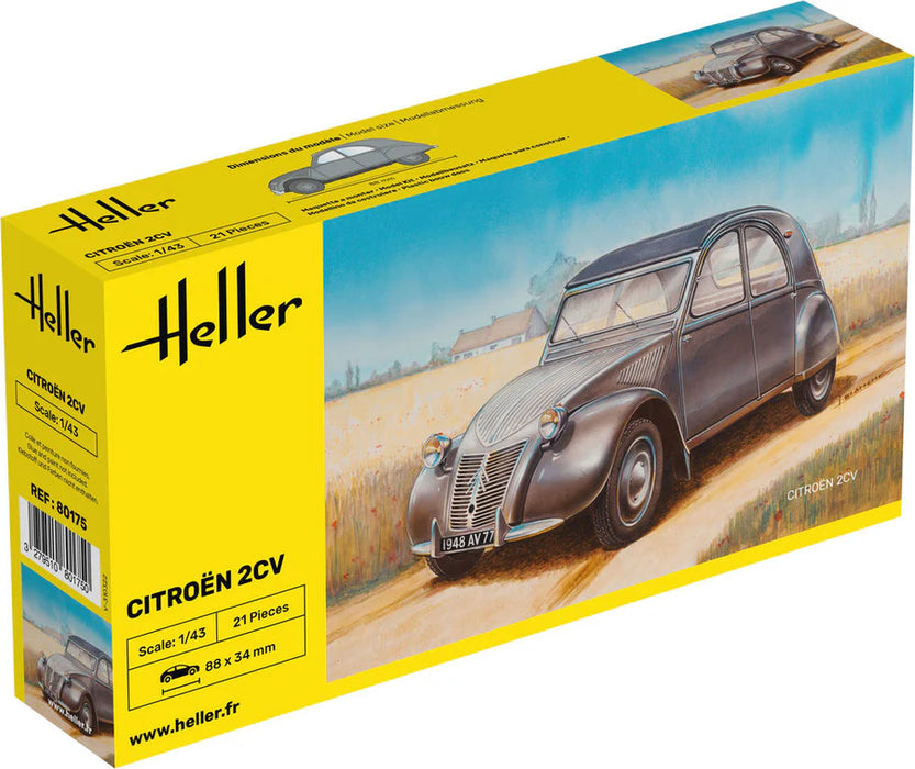 Heller 80175 1/43 Citroën 2CV Car Model Kit