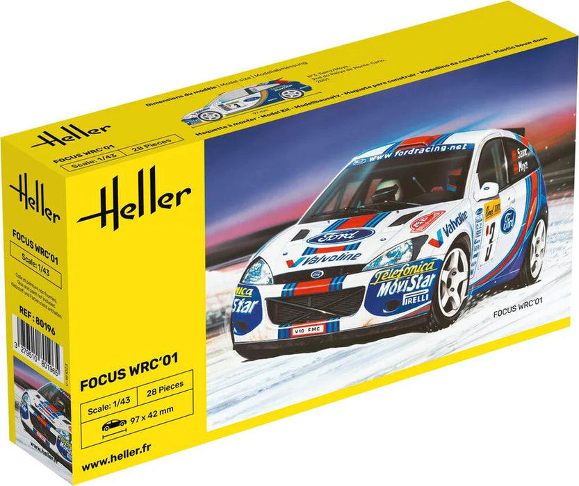 Heller 80196 1/43 Ford Focus WRC'01 Car Model Kit