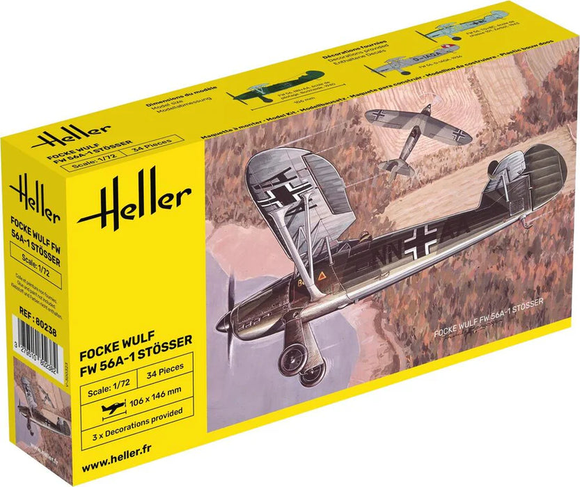 Heller 80238 1/72 Focke Wulf Fw 56A-1 Stösser Model Aircraft Kit