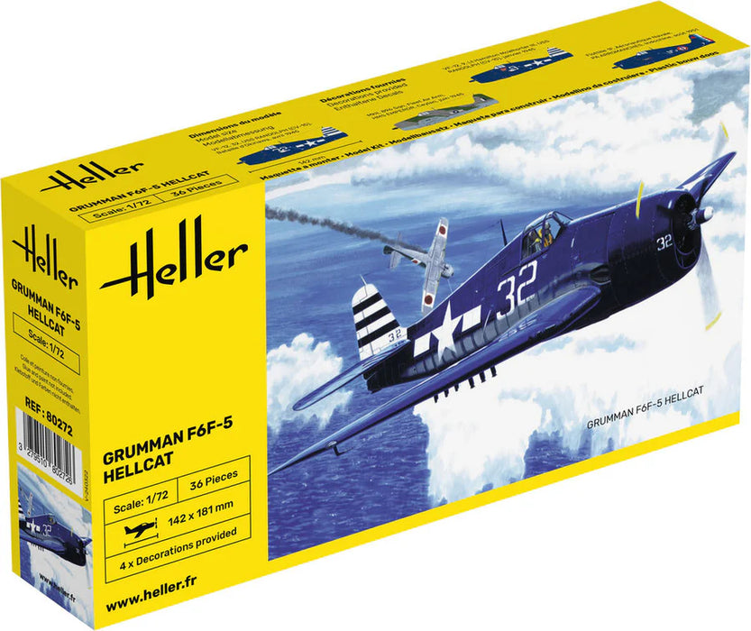 Heller 80272 1/72 Gumman F6F-5 Hellcat Model Aircraft Kit