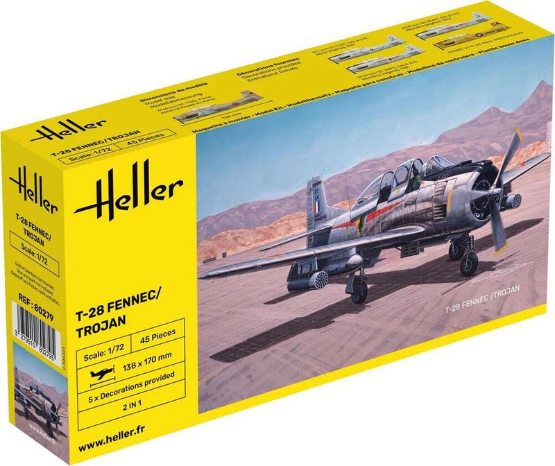Heller 80279 1/72 T-28 Fennec/Trojan Model Aircraft Kit