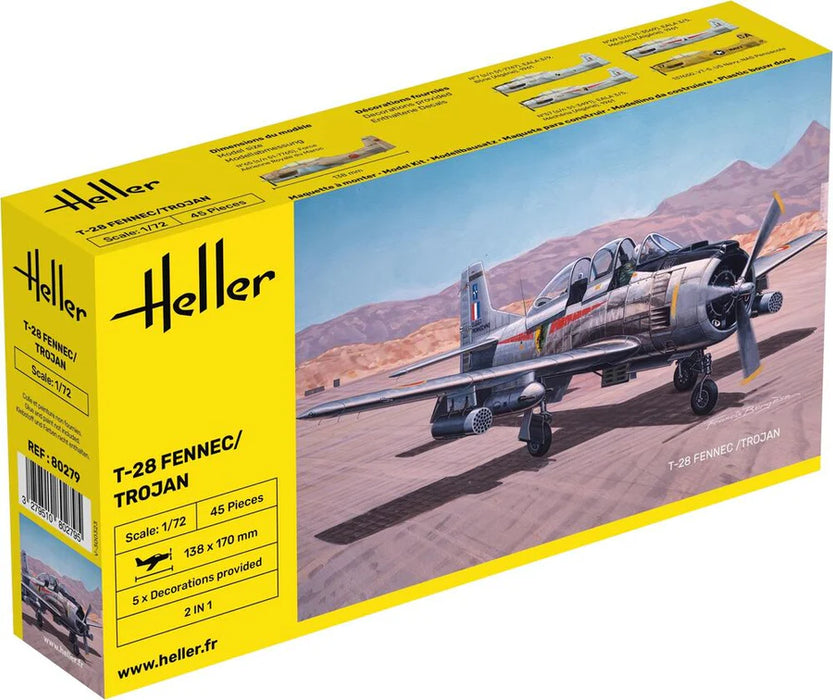 Heller 80279 1/72 T-28 Fennec/Trojan Model Aircraft Kit