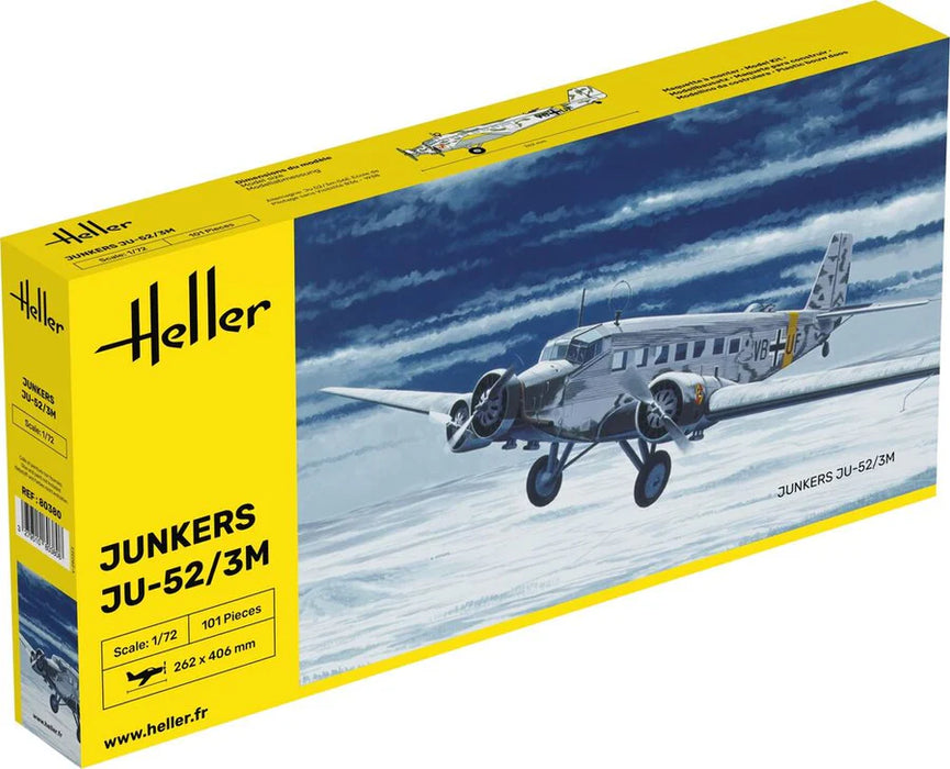 Heller 80380 1/72 German Junkers Ju-52/3M Model Aircraft Kit