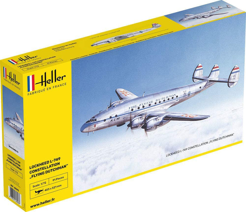 Heller 80393 1/72 Constellation L749 KLM Flying Dutchman Passenger Airliner Model Aircraft Kit