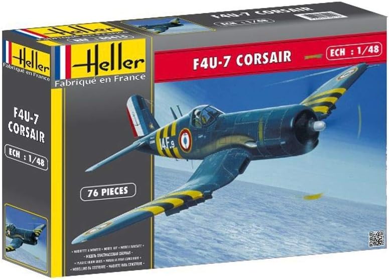 Heller 80415 1/48 F4U7 Corsair Fighter Model Aircraft Kit