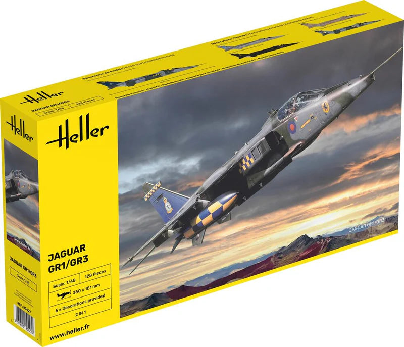 Heller 80427 1/48 Jaguar GR1/GR3 Ground Attack Aircraft Model Kit