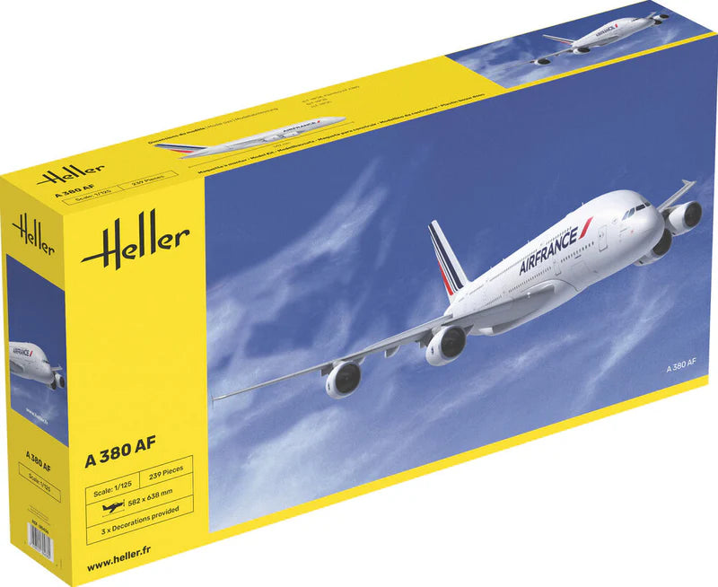 Heller 80436 1/125 A380 Air France Commercial Airliner Model Aircraft Kit