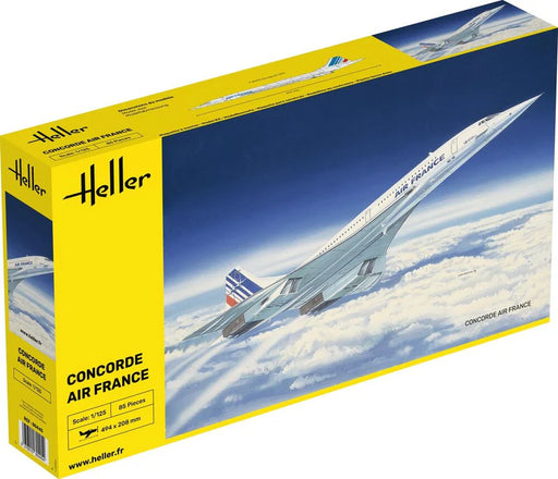 Heller 80445 1/125 Concorde Air France Airliner Model Aircraft Kit