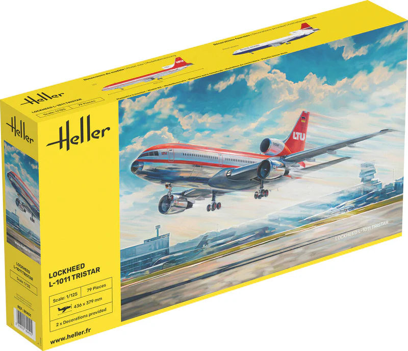 Heller 80451 1/125 L1011 Tristar Civilian Airliner Model Aircraft Kit