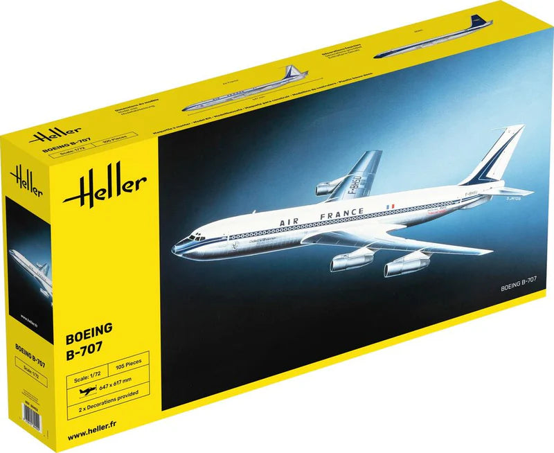 Heller 80452 1/72 B707 Air France Commercial Airliner Model Aircraft Kit