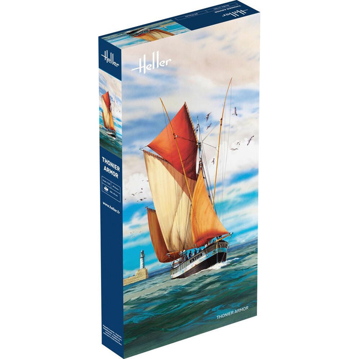Heller 80609 1/125 Thonier Armor 2-Masted Sailing Ship Model Kit