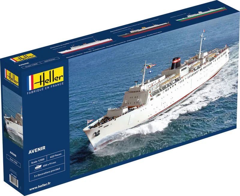 Heller 80625 1/200 Avenir Passenger & Car Ferry Model Ship Kit