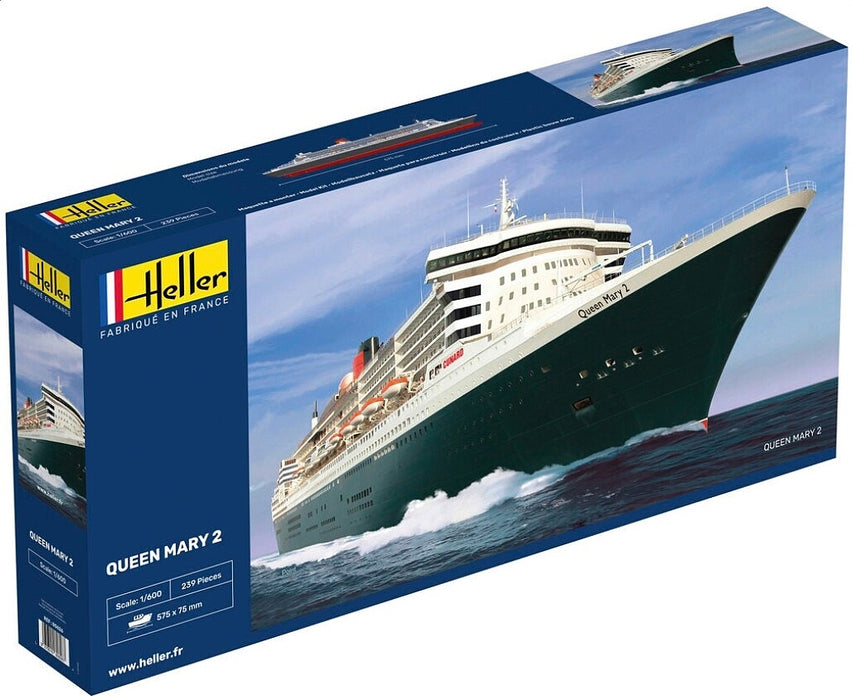 Heller 80626 1/600 Queen Mary 2 Transatlantic Ocean Liner Model Ship Kit