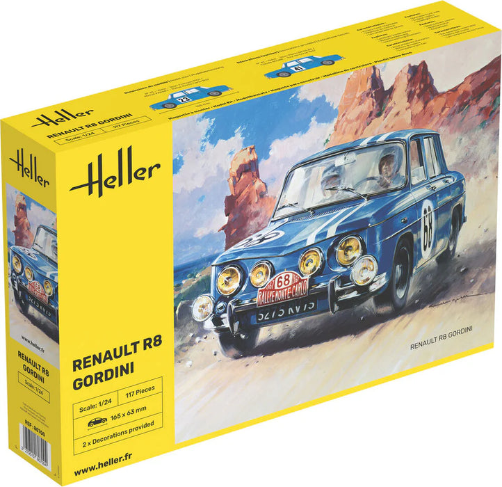 Heller 80700 1/24 Renault R8 Gordini Car Model Kit