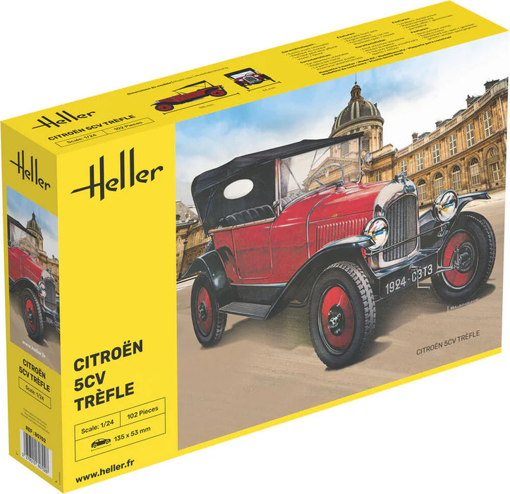 Heller 80702 1/24 Citroen 5CV Trefle Vintage Car Model Kit