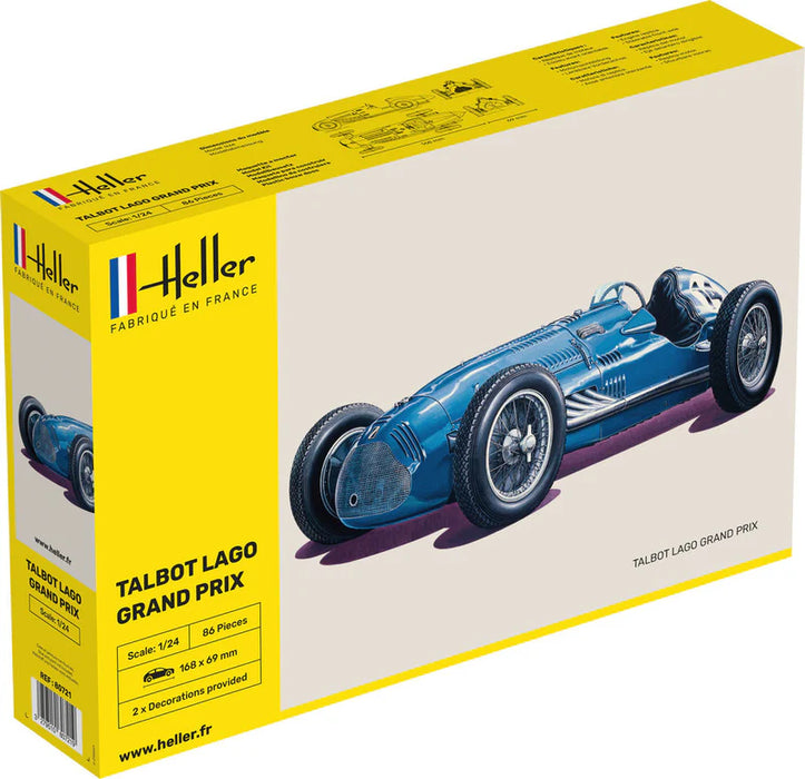 Heller 80721 1/24 Talbot Lago Grand Prix Race Car Model Kit
