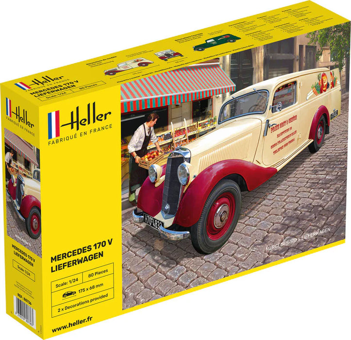 Heller 80736 1/24 Mercedes 170V Lieferwagen Commercial Vehicle Model Kit
