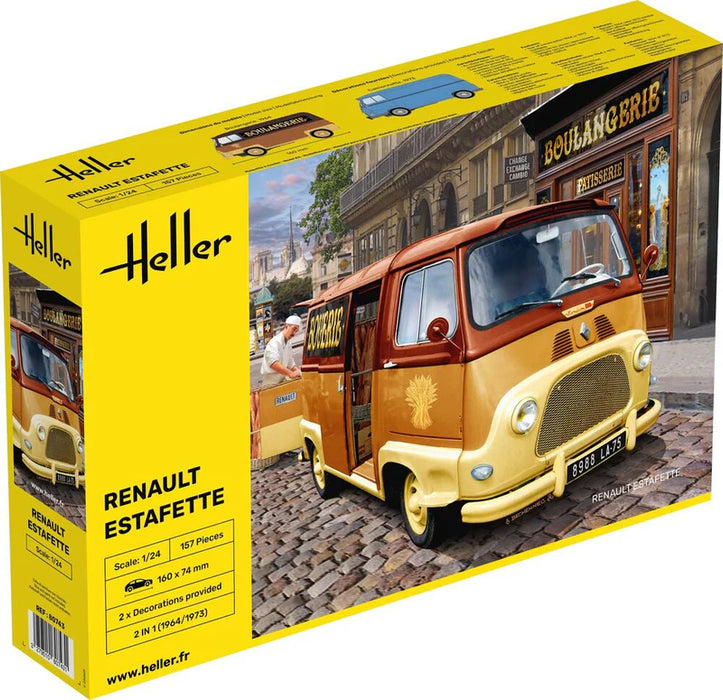 Heller 80743 1/24 Renault Estafette Delivery Van Model Kit