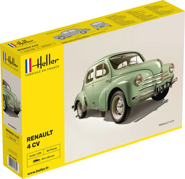 Heller 80762 1/24 Renault 4 CV 4-Door Car Model Kit
