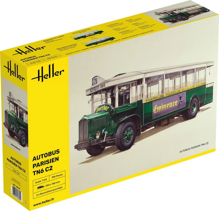 Heller 80789 1/24 1930s Parisien TN6 C2 Autobus Model Kit